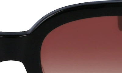 Shop Longchamp 52mm Gradient Tea Cup Sunglasses In Black
