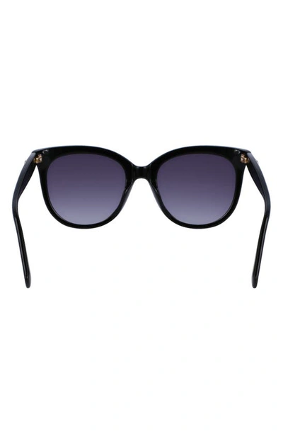 Shop Longchamp 54mm Gradient Tea Cup Sunglasses In Black