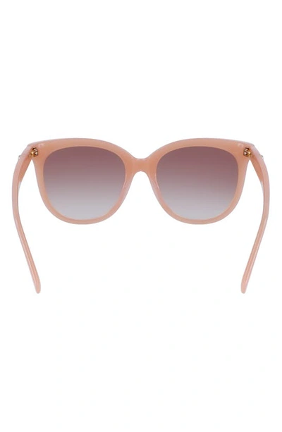 Shop Longchamp 54mm Gradient Tea Cup Sunglasses In Rose