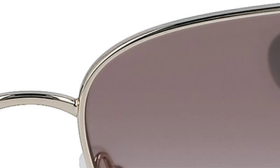 Shop Longchamp 58mm Gradient Rectangular Sunglasses In Pale Gold/gradient Brown Azure