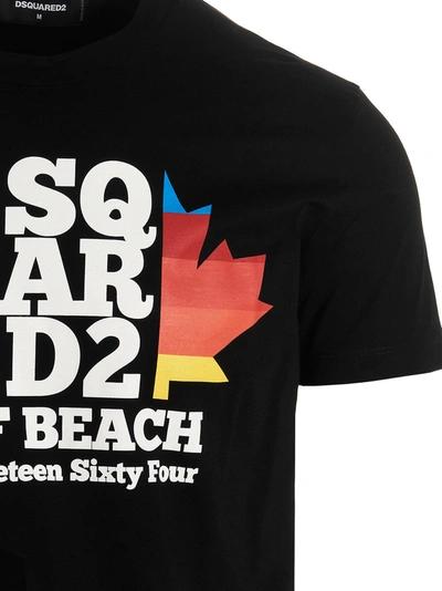 Shop Dsquared2 T-shirt 'd2 Surf Beach'