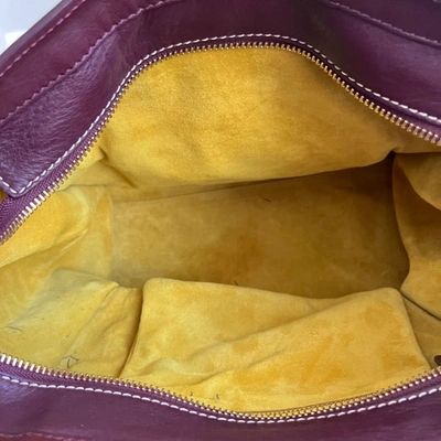 Pre-owned Celine Burgundy Leather Envelope Luggage Bag