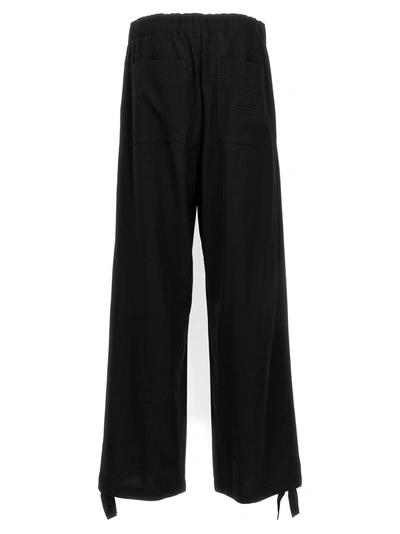 Shop Versace Twill Pants In Black