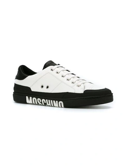 Shop Moschino Logo Sneakers