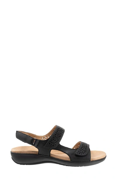 Shop Trotters Romi Slingback Sandal In Black Leather