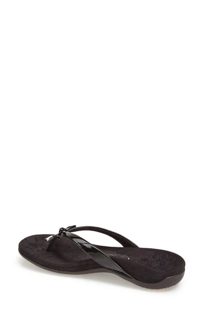 Vionic Bella Ii Sandal In Black Patent