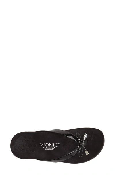 Vionic Bella Ii Sandal In Black Patent