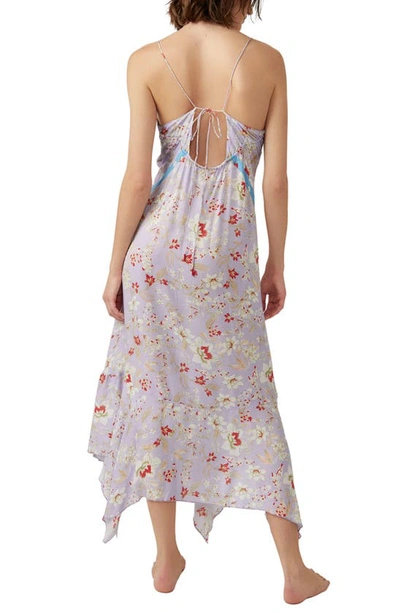 Shop Free People There She Goes Maxi Slip In Periwinkle Combo