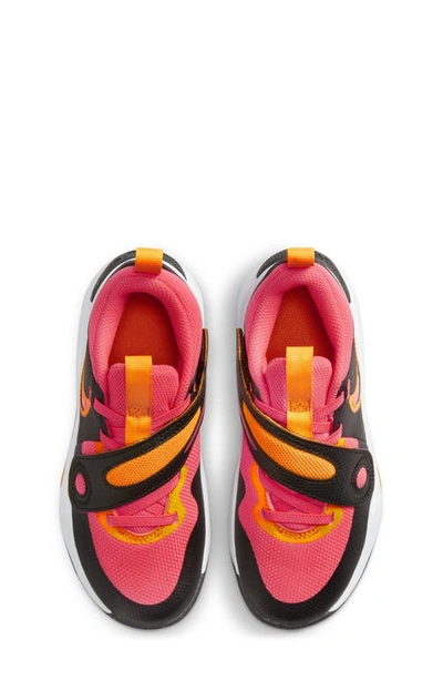 Shop Nike Kids' Team Hustle D 11 Basketball Sneaker In Black/ Orange/ White/ Punch