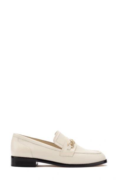 Shop Larroude Patricia Loafer In Ivory