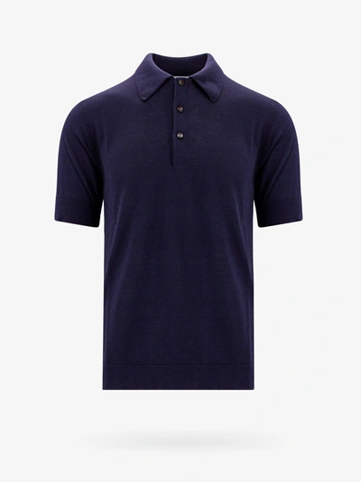 Shop Pt Torino Polo Shirt In Blue