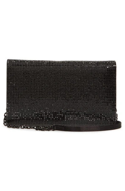 Shop Judith Leiber Fizzoni Beaded Clutch In Nero Jet