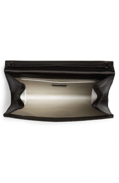 Shop Judith Leiber Fizzoni Beaded Clutch In Nero Jet