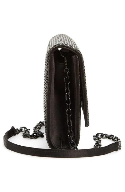 Judith Leiber Fizzoni Full-beaded Clutch Bag In Nero Jet