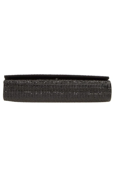 Shop Judith Leiber Fizzoni Beaded Clutch In Nero Jet