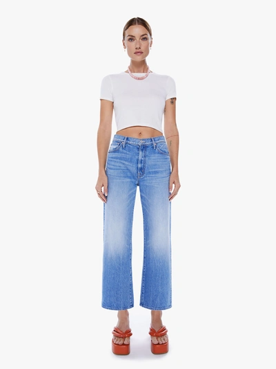 Shop Mother The Dodger Ankle Romaine Calm Jeans In Blue