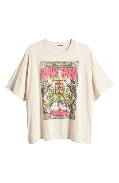 Shop Daydreamer Pink Floyd One-size Cotton Graphic Tee In Dirty White