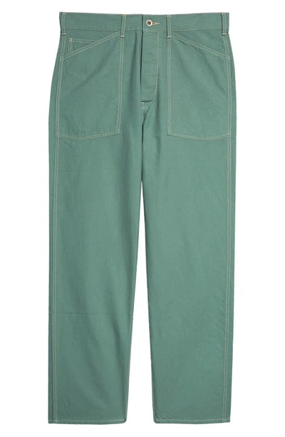 Shop Visvim Cotton Carpenter Pants In Green