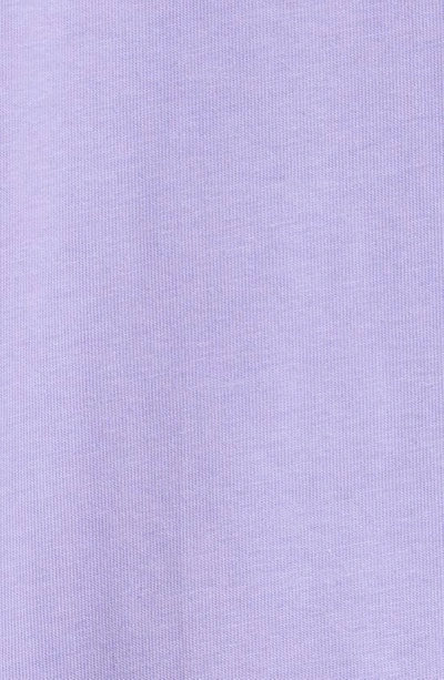 Shop Balenciaga Campaign Logo Oversize Cotton Graphic Tee In Light Purple White Blue