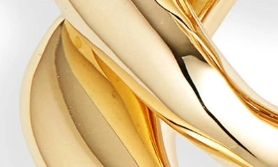 Shop Balenciaga Linked Earrings In Shiny Gold