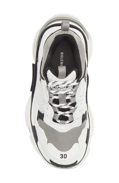 Shop Balenciaga Triple S Sneaker In Black/ Grey/ White