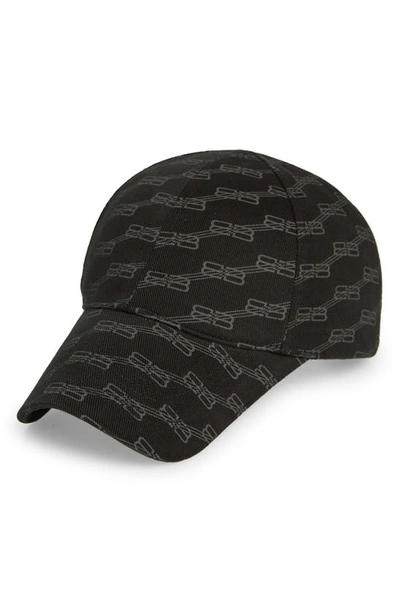 Bb Monogram Cap in Black