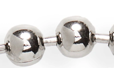 Shop Balenciaga Skate Ball Chain Necklace In Silver