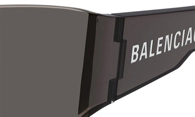 Shop Balenciaga 99mm Shield Sunglasses In Grey