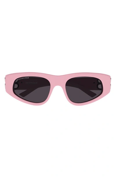 Shop Balenciaga 53mm Cat Eye Sunglasses In Pink