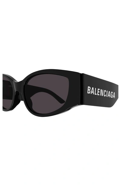 Shop Balenciaga 58mm Cat Eye Sunglasses In Black
