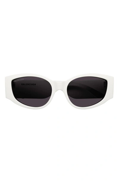 Shop Balenciaga 58mm Cat Eye Sunglasses In White