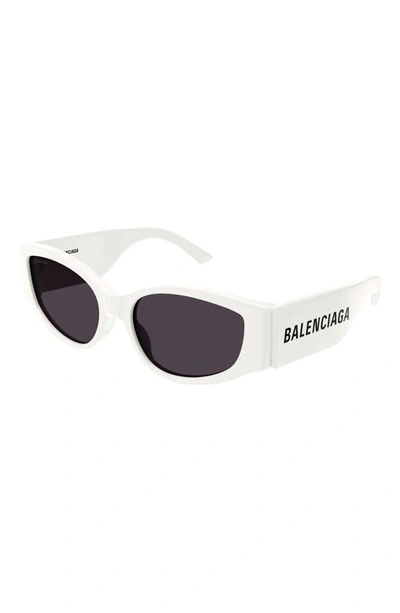 Shop Balenciaga 58mm Cat Eye Sunglasses In White