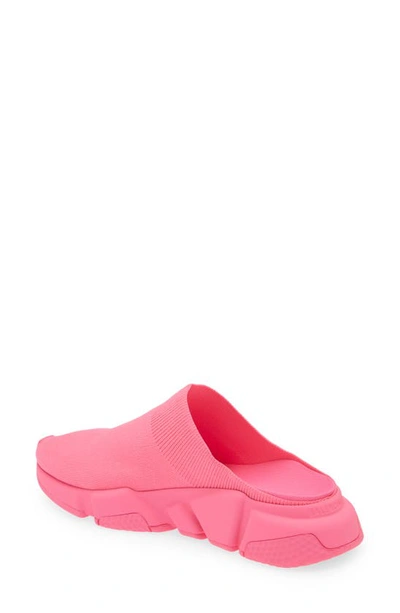 Shop Balenciaga Speed Sneaker Mule In Fluo Pink