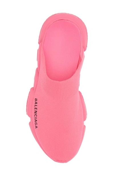 Shop Balenciaga Speed Sneaker Mule In Fluo Pink