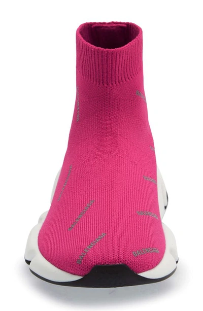 Shop Balenciaga Kids' Speed Sock Sneaker In Pink/ White