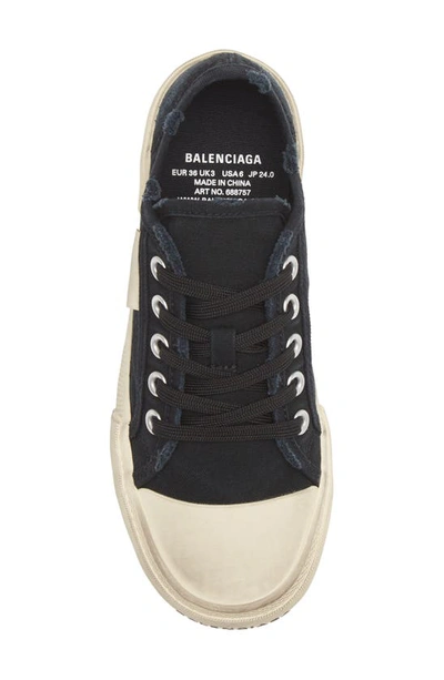 Shop Balenciaga Paris Low Top Sneaker In Black/ White