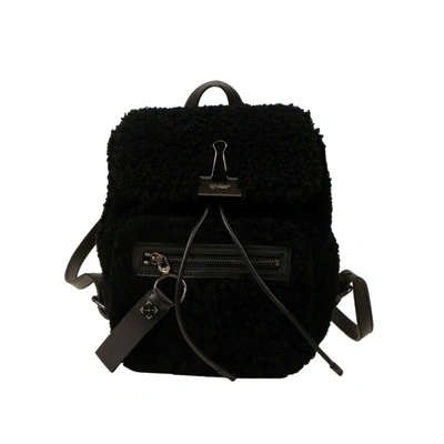 Off-white Women's Black 'montone Binder' Mini Backpack In Black