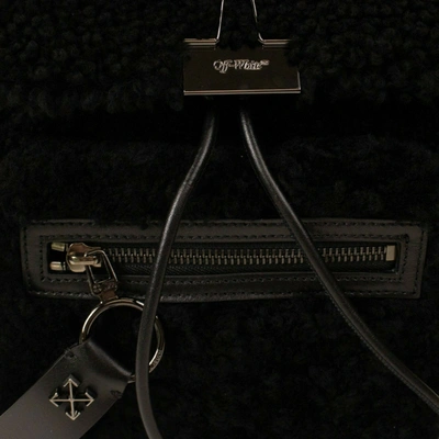 Off-white Women's Black 'montone Binder' Mini Backpack In Black