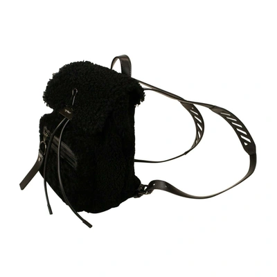 Shop Off-white Women's Black 'montone Binder' Mini Backpack