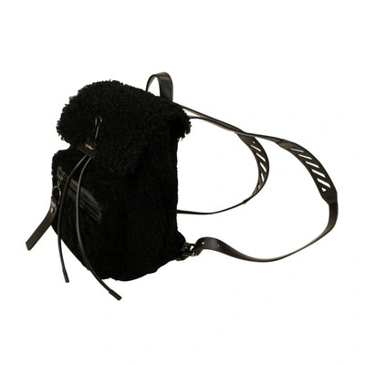 Off-white Women's Black 'montone Binder' Mini Backpack In Black