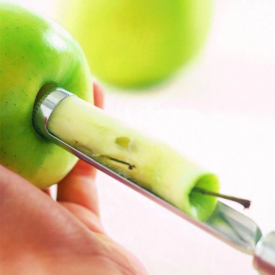Rosle Stainless Steel Round Handle Fruit Corer, 9-inch In Silver