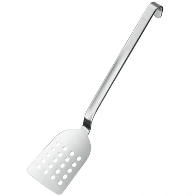Rosle Stainless Steel Perforated Turner With Hook Handle, 13-inch In Silver