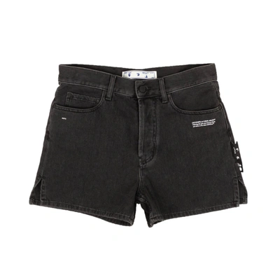 Shop Off-white Black New Denim Jean Shorts