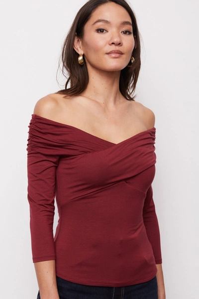 Shop Bailey44 Bailey 44 July Top In Cabernet In Red
