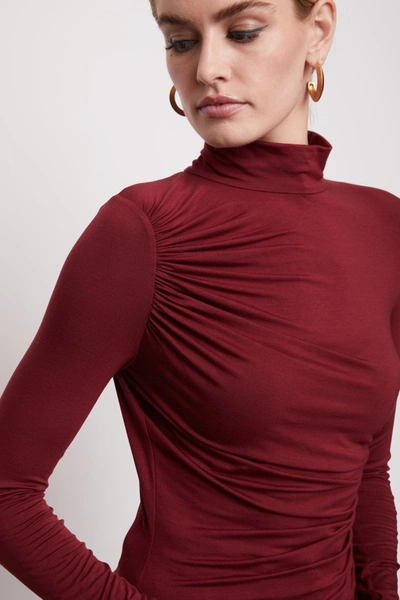 Shop Bailey44 Ximena Top In Cabernet In Red