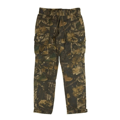 Shop John Elliott Green And Brown Panorama Camo Cargo Pants