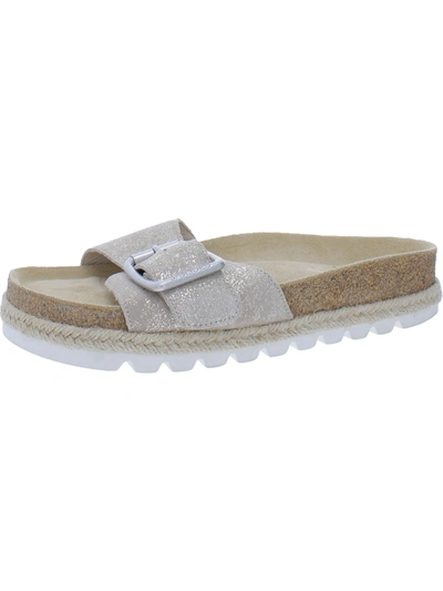 Shop J/slides Lust Womens Leather Slip On Slide Sandals In Multi