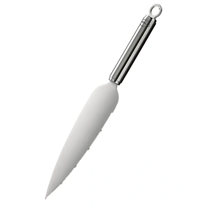 Rosle Stainless Steel Serrated Pie Server With Ergonomic Handle In Silver