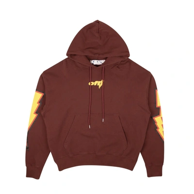 Shop Off-white Red Thunder Stable Skate Hoodie