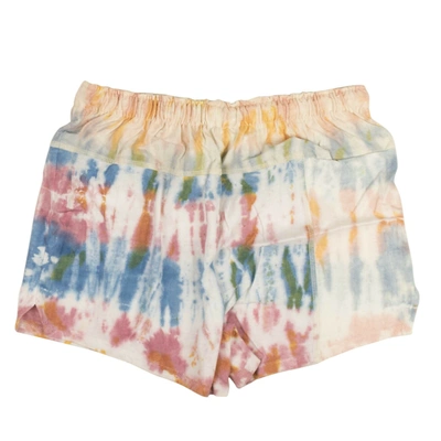 John Elliott White Reconstructed Tie Dye Shorts